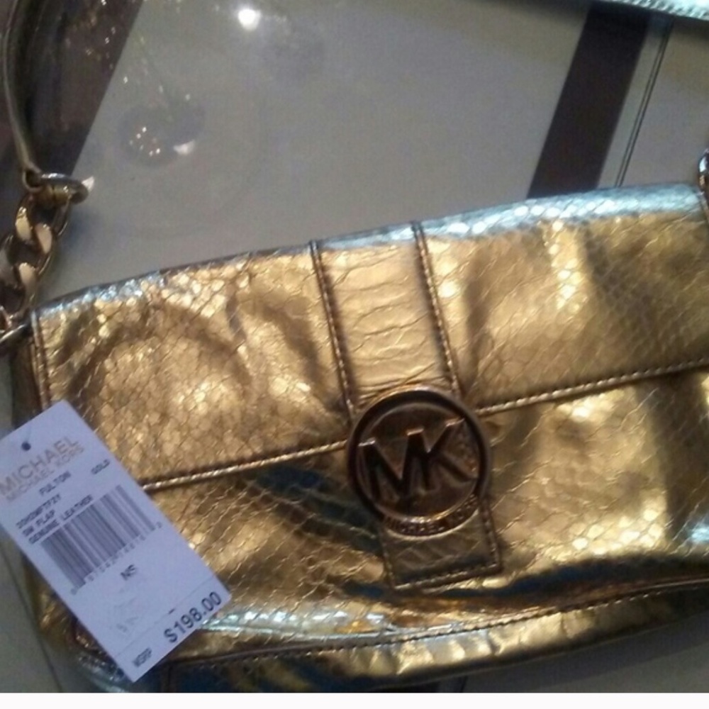 Michael Kors gold bag